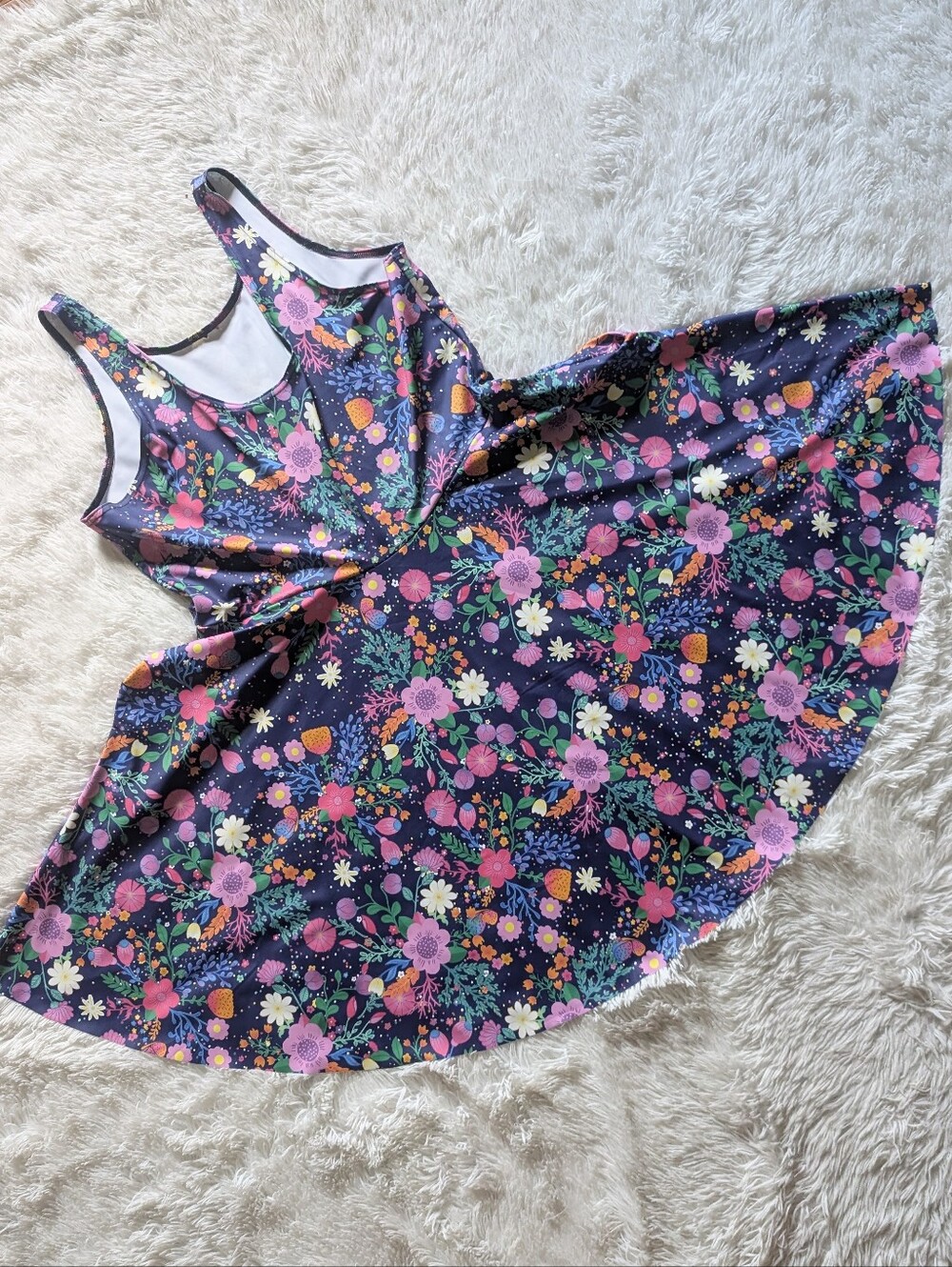 Blackmilk Unicorn's Garden Scoop Skater Floral Fairycore Mini Dress XXL - Picture 4 of 10